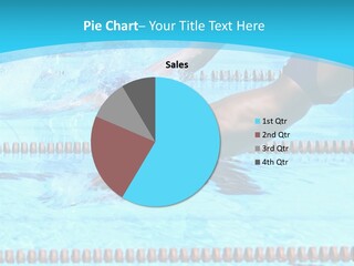 Swimmers Jumping In The Pool PowerPoint Template