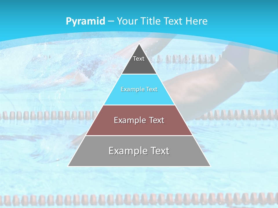 Swimmers Jumping In The Pool PowerPoint Template