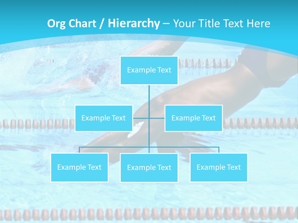 Swimmers Jumping In The Pool PowerPoint Template