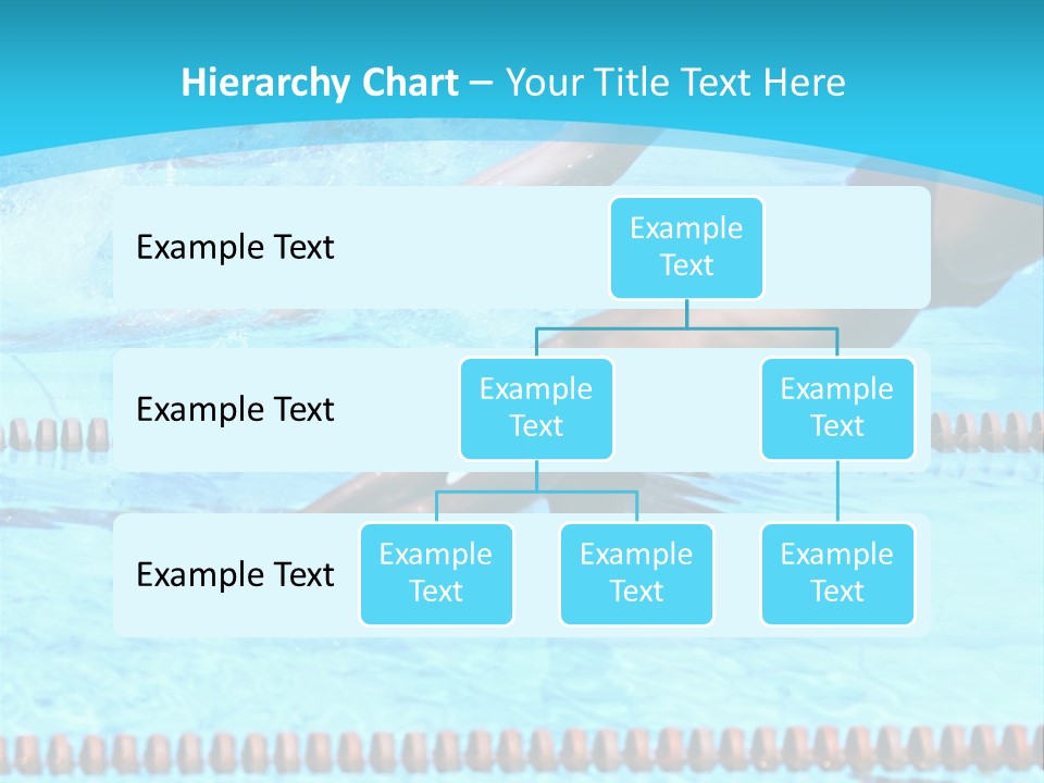 Swimmers Jumping In The Pool PowerPoint Template