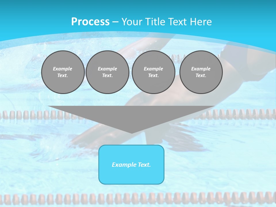 Swimmers Jumping In The Pool PowerPoint Template