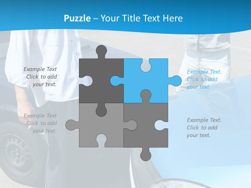 Accident Two Cars, Angry Businessman And Drunk Man Holding A Bottle Alcohol PowerPoint Template