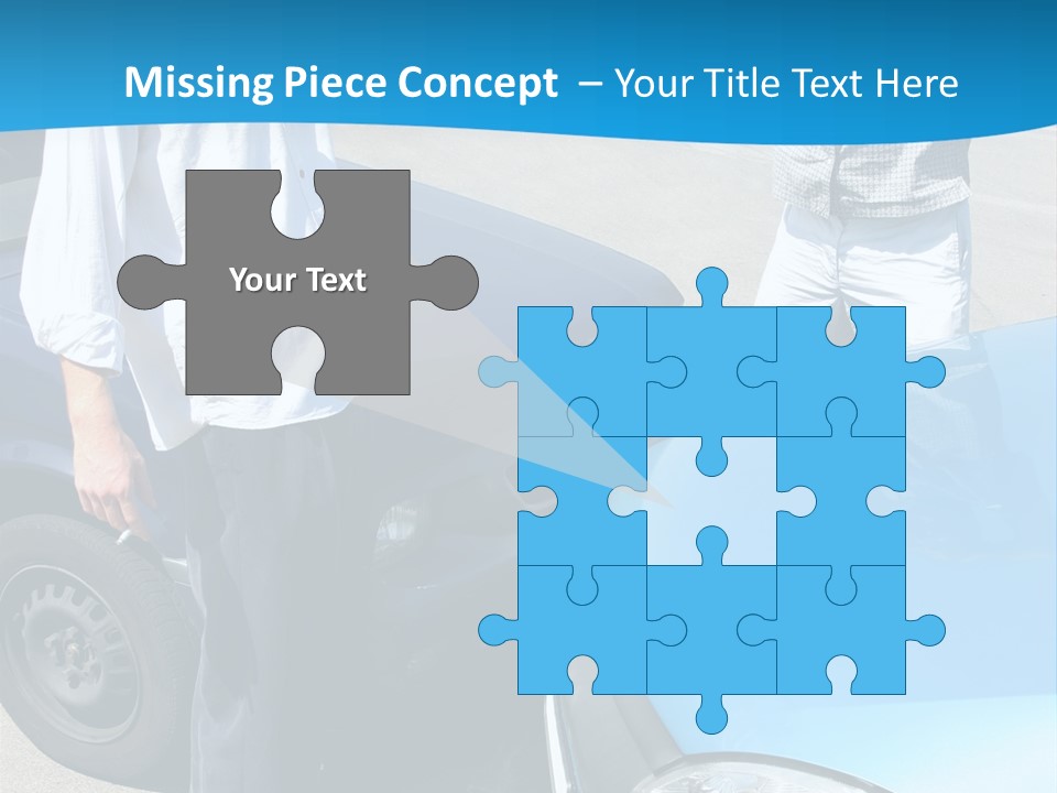 Accident Two Cars, Angry Businessman And Drunk Man Holding A Bottle Alcohol PowerPoint Template