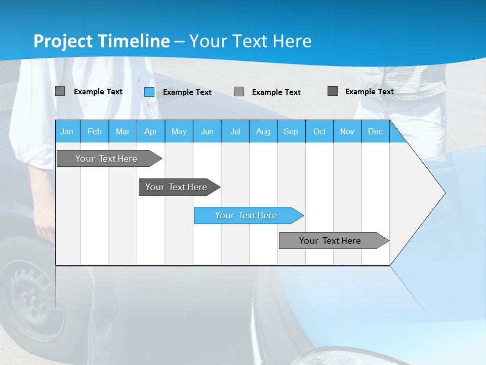 Accident Two Cars, Angry Businessman And Drunk Man Holding A Bottle Alcohol PowerPoint Template