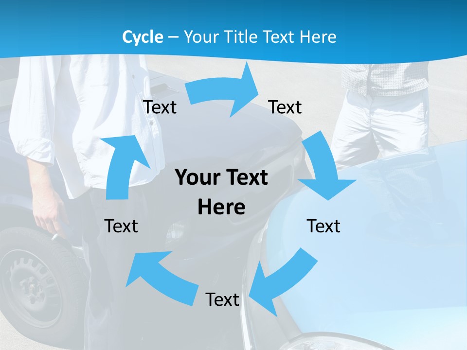 Accident Two Cars, Angry Businessman And Drunk Man Holding A Bottle Alcohol PowerPoint Template