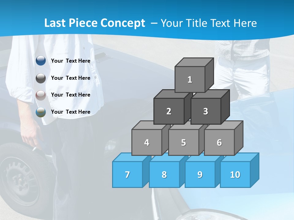 Accident Two Cars, Angry Businessman And Drunk Man Holding A Bottle Alcohol PowerPoint Template