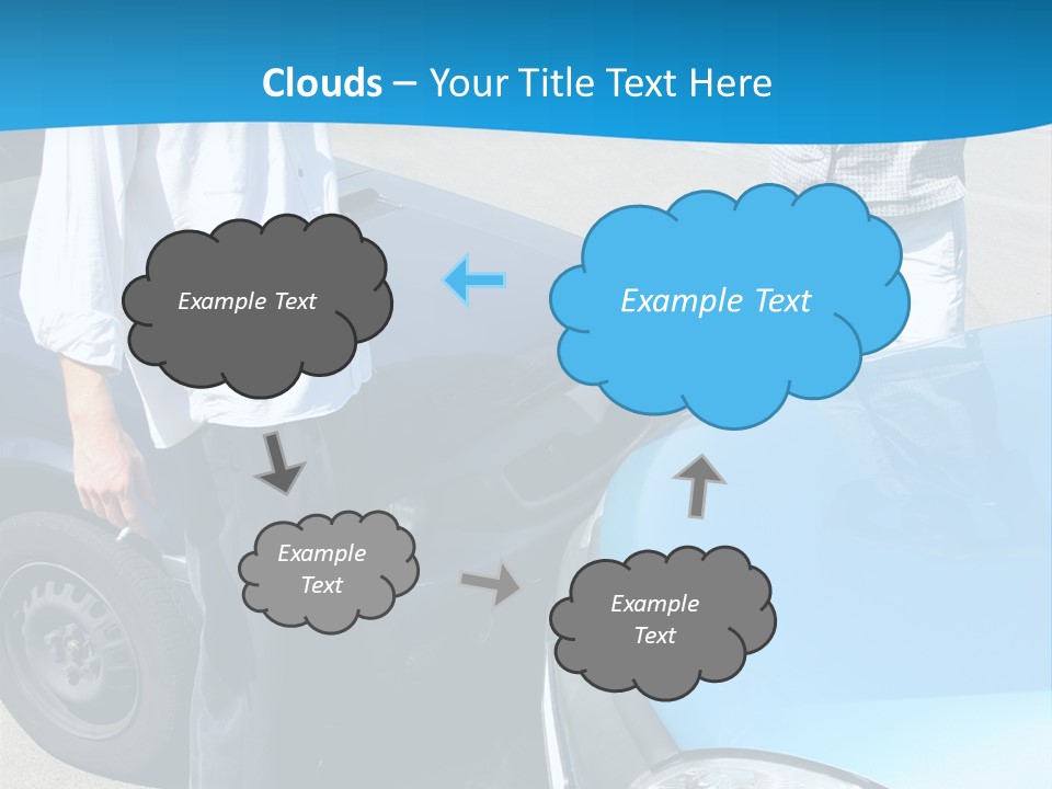 Accident Two Cars, Angry Businessman And Drunk Man Holding A Bottle Alcohol PowerPoint Template