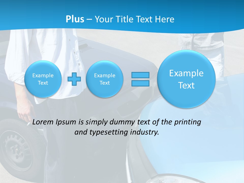 Accident Two Cars, Angry Businessman And Drunk Man Holding A Bottle Alcohol PowerPoint Template