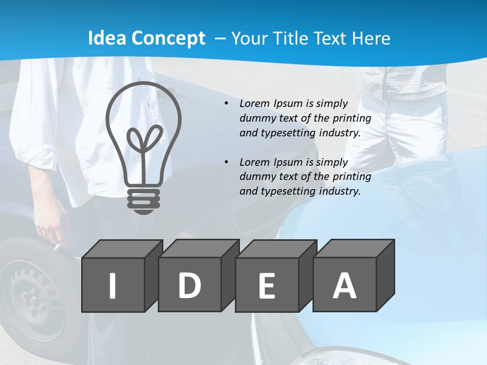 Accident Two Cars, Angry Businessman And Drunk Man Holding A Bottle Alcohol PowerPoint Template