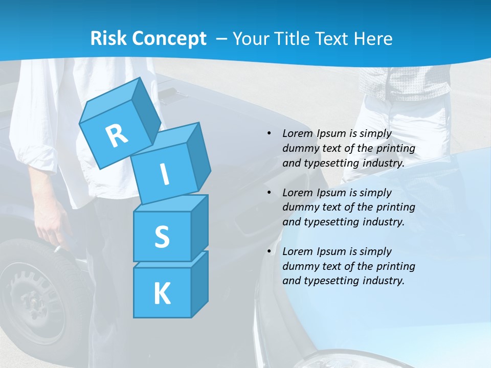 Accident Two Cars, Angry Businessman And Drunk Man Holding A Bottle Alcohol PowerPoint Template