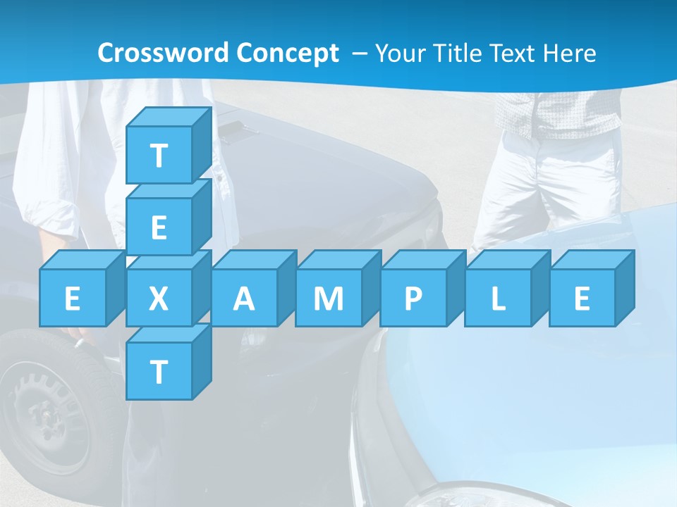 Accident Two Cars, Angry Businessman And Drunk Man Holding A Bottle Alcohol PowerPoint Template