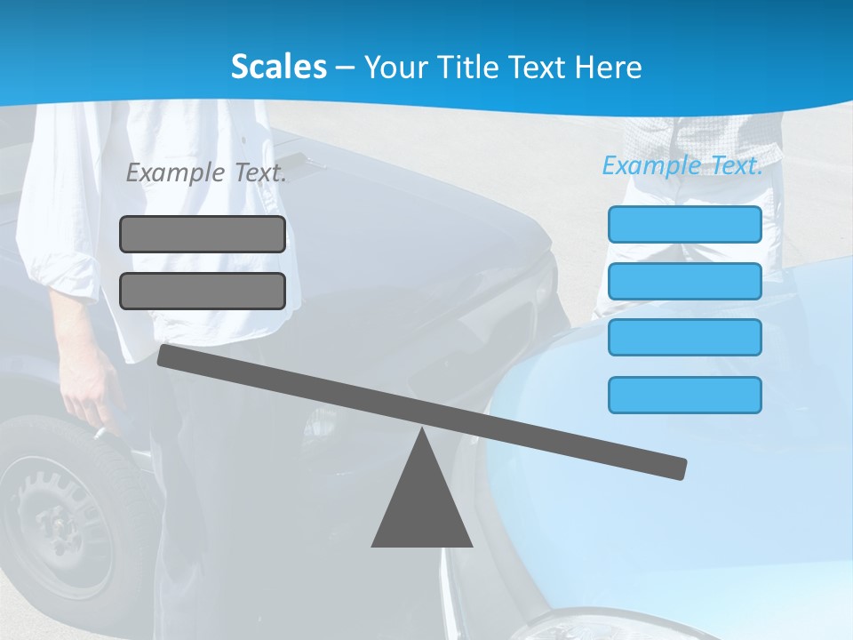 Accident Two Cars, Angry Businessman And Drunk Man Holding A Bottle Alcohol PowerPoint Template