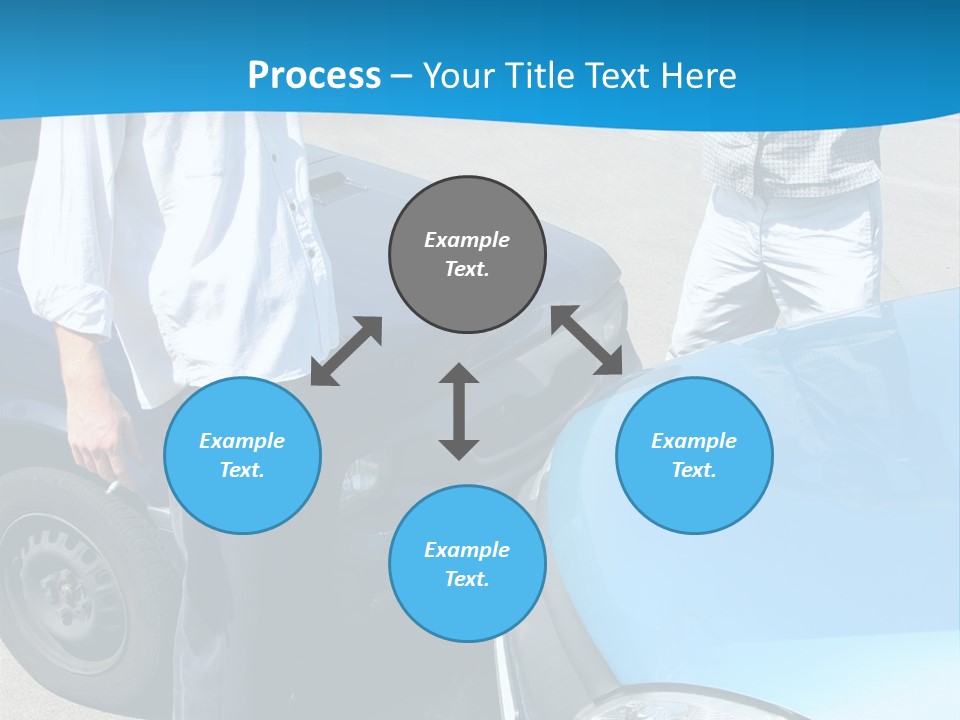 Accident Two Cars, Angry Businessman And Drunk Man Holding A Bottle Alcohol PowerPoint Template