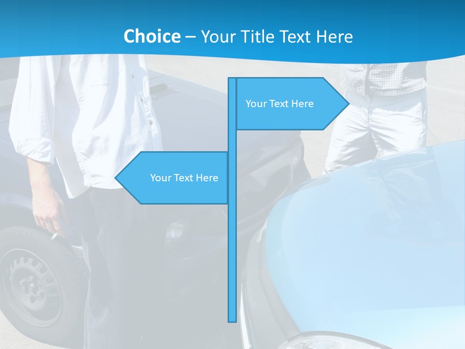 Accident Two Cars, Angry Businessman And Drunk Man Holding A Bottle Alcohol PowerPoint Template