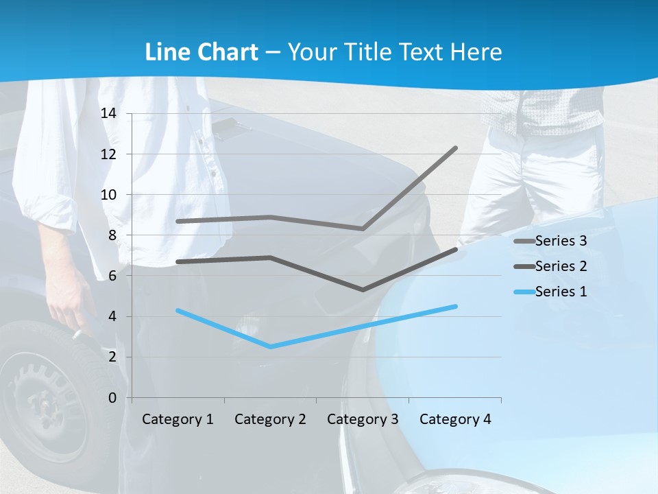 Accident Two Cars, Angry Businessman And Drunk Man Holding A Bottle Alcohol PowerPoint Template