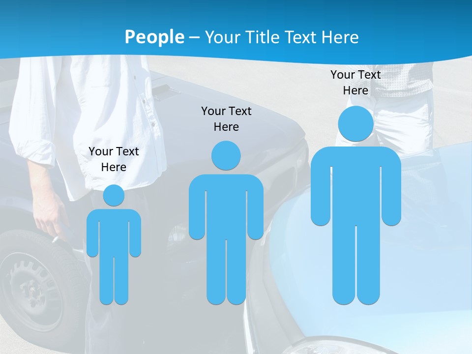 Accident Two Cars, Angry Businessman And Drunk Man Holding A Bottle Alcohol PowerPoint Template