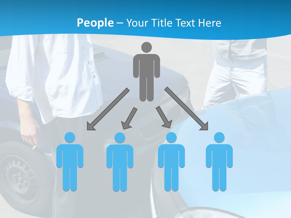 Accident Two Cars, Angry Businessman And Drunk Man Holding A Bottle Alcohol PowerPoint Template