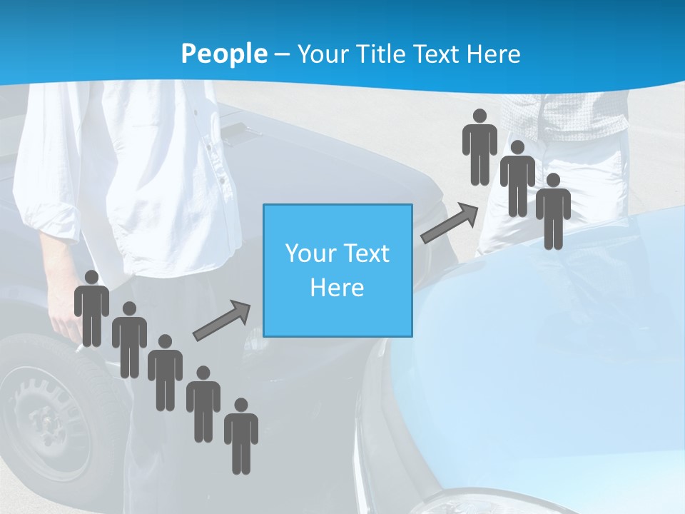 Accident Two Cars, Angry Businessman And Drunk Man Holding A Bottle Alcohol PowerPoint Template