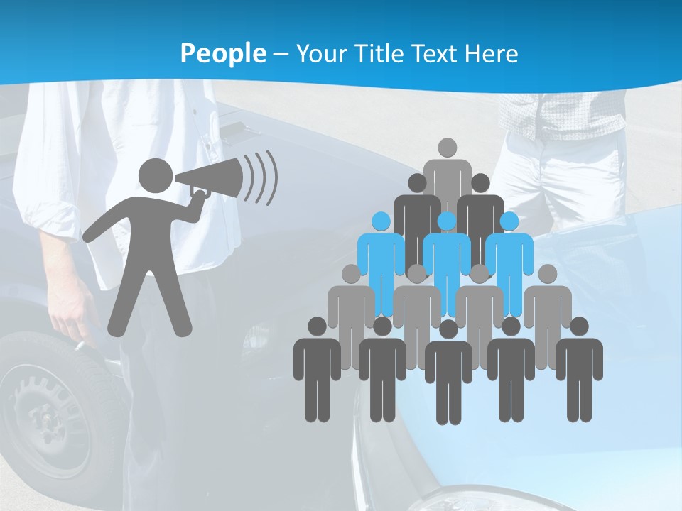 Accident Two Cars, Angry Businessman And Drunk Man Holding A Bottle Alcohol PowerPoint Template