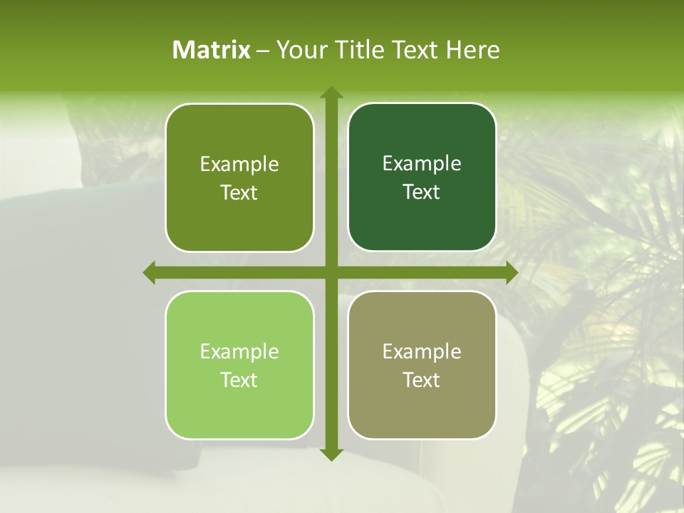 Garden Settee. Shot In Soft Focus For Dreamy Effect. PowerPoint Template