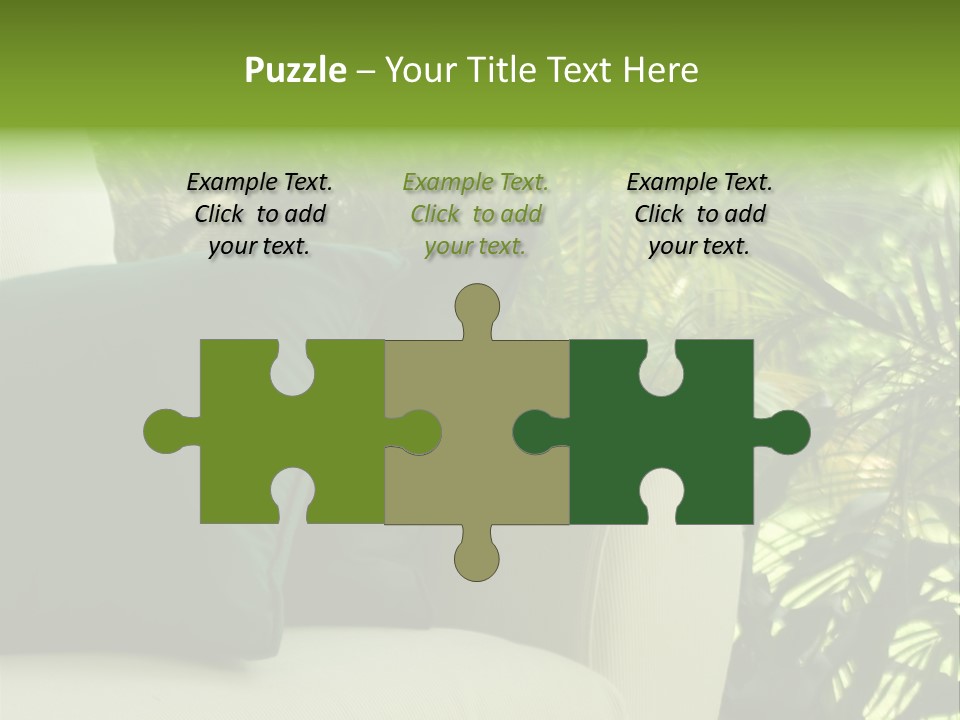 Garden Settee. Shot In Soft Focus For Dreamy Effect. PowerPoint Template