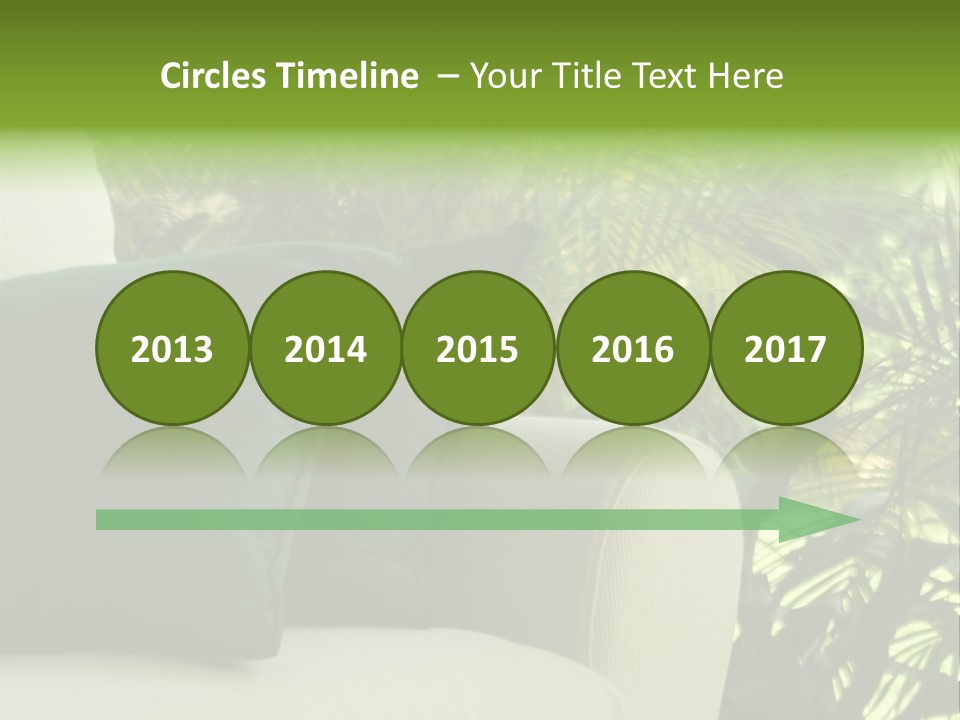 Garden Settee. Shot In Soft Focus For Dreamy Effect. PowerPoint Template