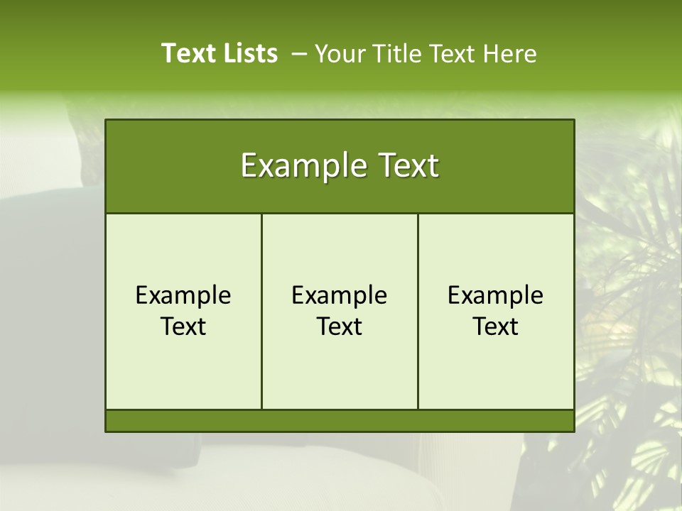 Garden Settee. Shot In Soft Focus For Dreamy Effect. PowerPoint Template
