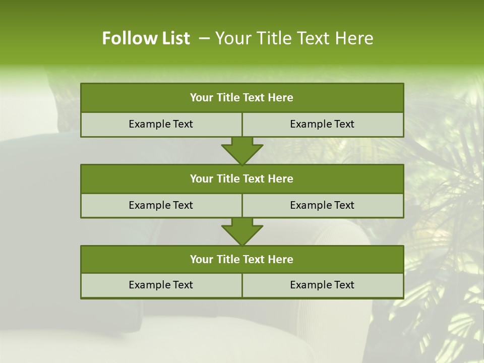 Garden Settee. Shot In Soft Focus For Dreamy Effect. PowerPoint Template