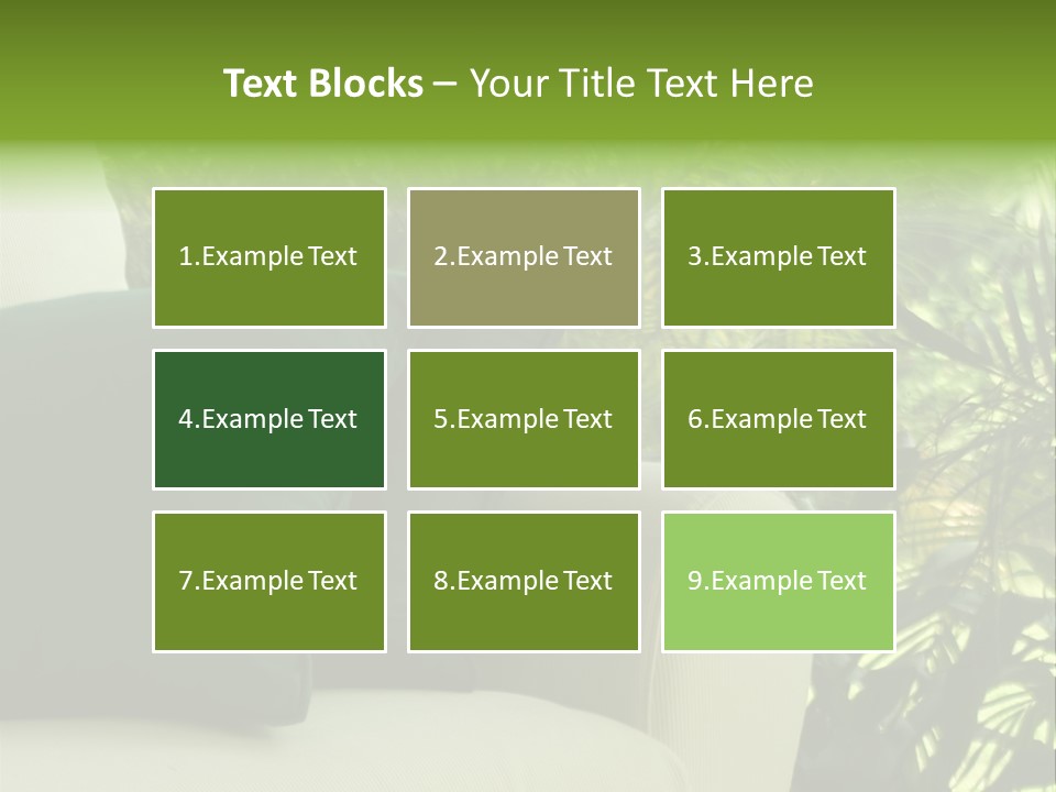 Garden Settee. Shot In Soft Focus For Dreamy Effect. PowerPoint Template