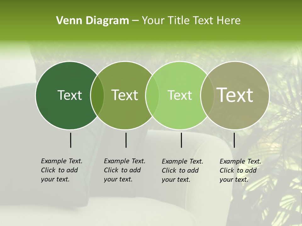 Garden Settee. Shot In Soft Focus For Dreamy Effect. PowerPoint Template