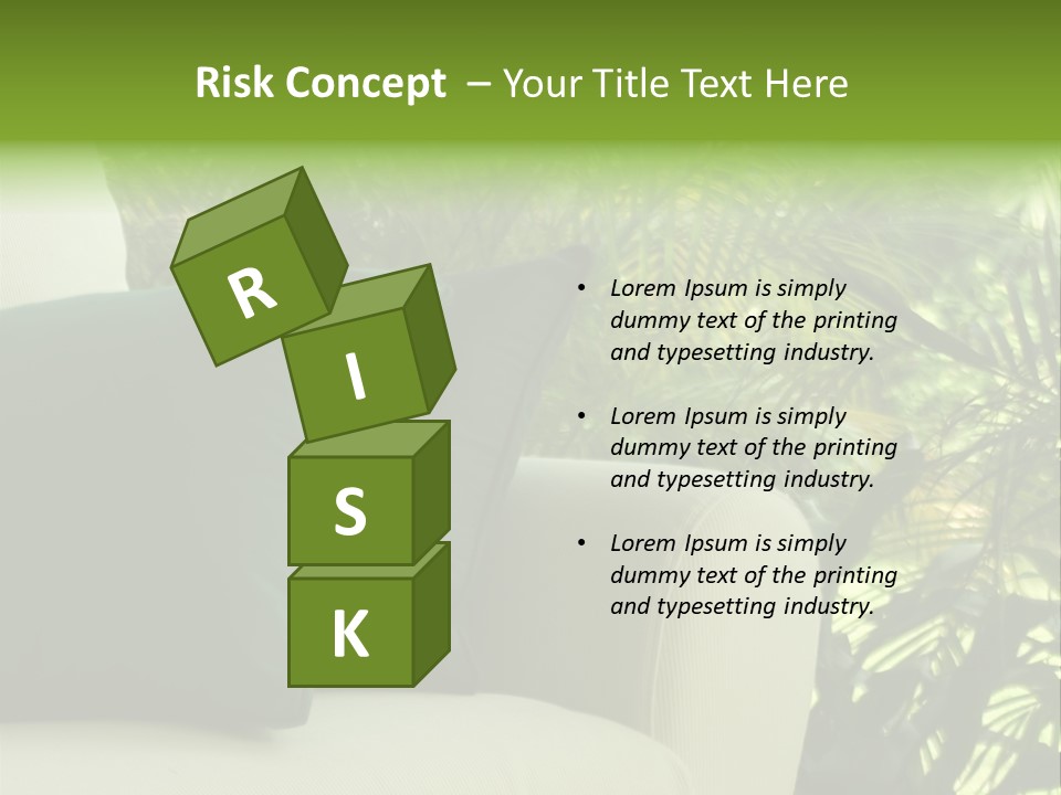 Garden Settee. Shot In Soft Focus For Dreamy Effect. PowerPoint Template