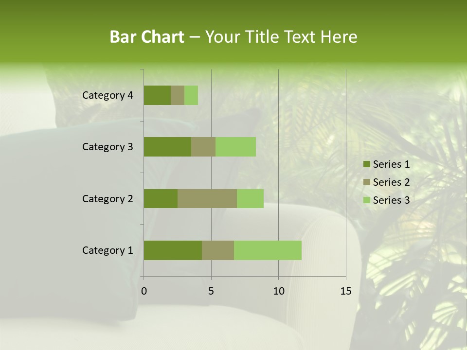 Garden Settee. Shot In Soft Focus For Dreamy Effect. PowerPoint Template