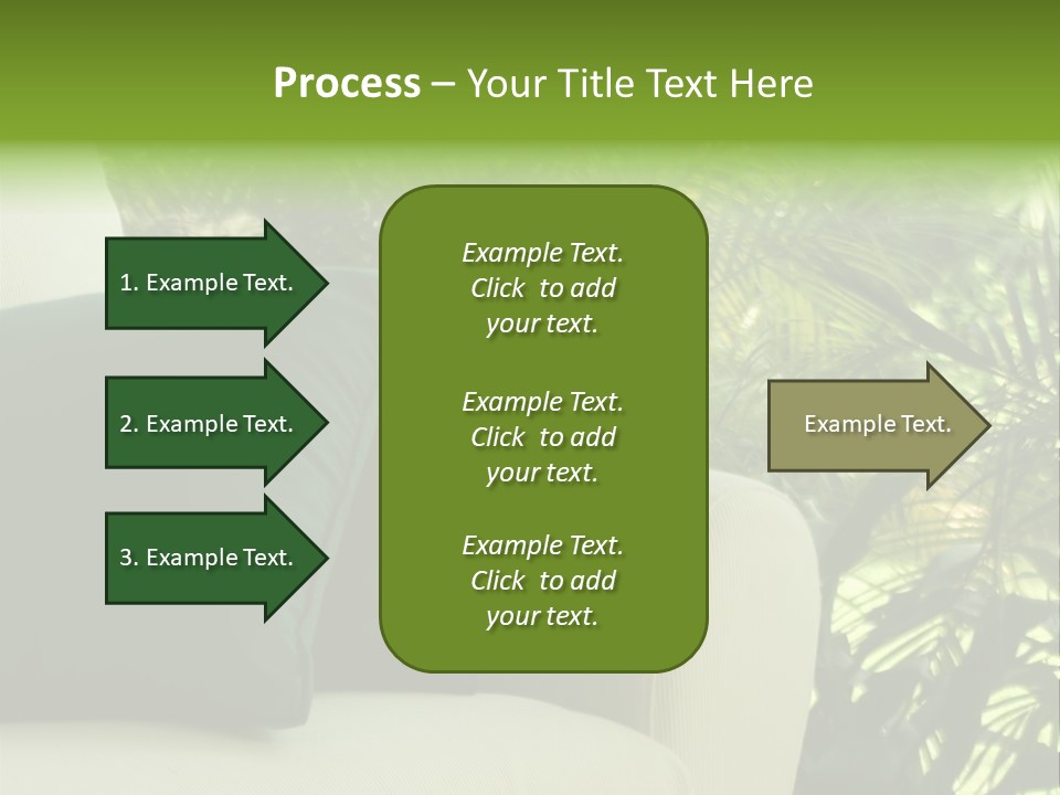 Garden Settee. Shot In Soft Focus For Dreamy Effect. PowerPoint Template