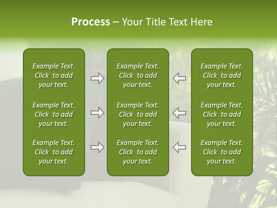 Garden Settee. Shot In Soft Focus For Dreamy Effect. PowerPoint Template