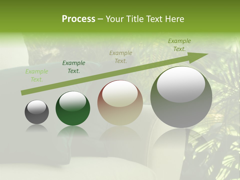 Garden Settee. Shot In Soft Focus For Dreamy Effect. PowerPoint Template