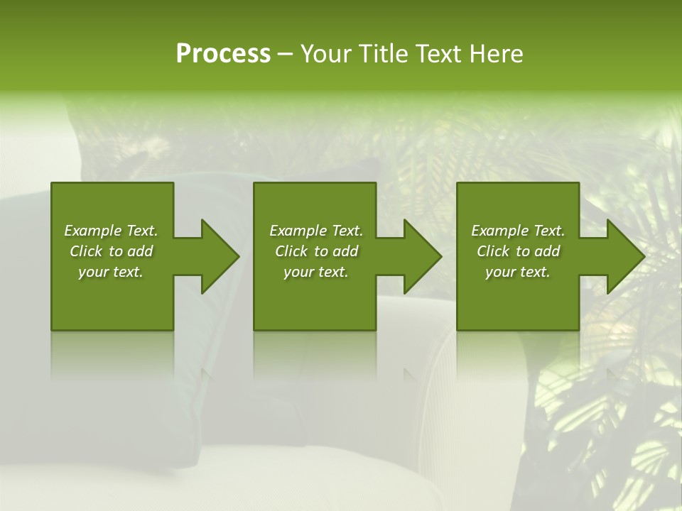 Garden Settee. Shot In Soft Focus For Dreamy Effect. PowerPoint Template