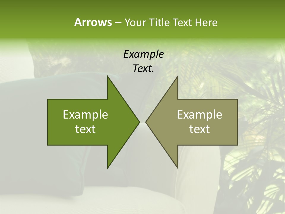 Garden Settee. Shot In Soft Focus For Dreamy Effect. PowerPoint Template