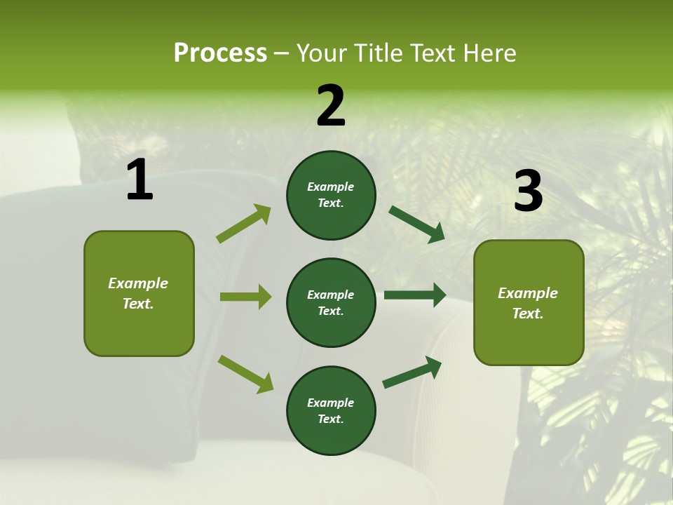Garden Settee. Shot In Soft Focus For Dreamy Effect. PowerPoint Template