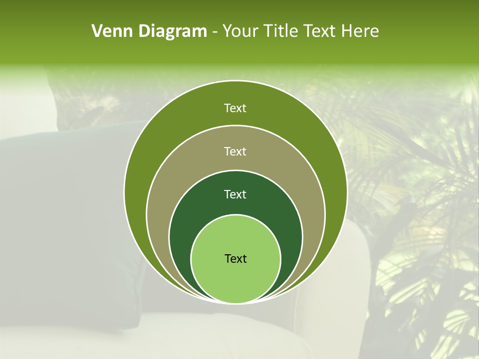 Garden Settee. Shot In Soft Focus For Dreamy Effect. PowerPoint Template