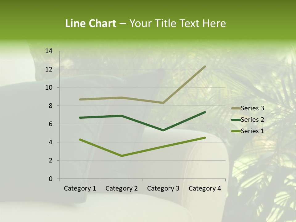 Garden Settee. Shot In Soft Focus For Dreamy Effect. PowerPoint Template