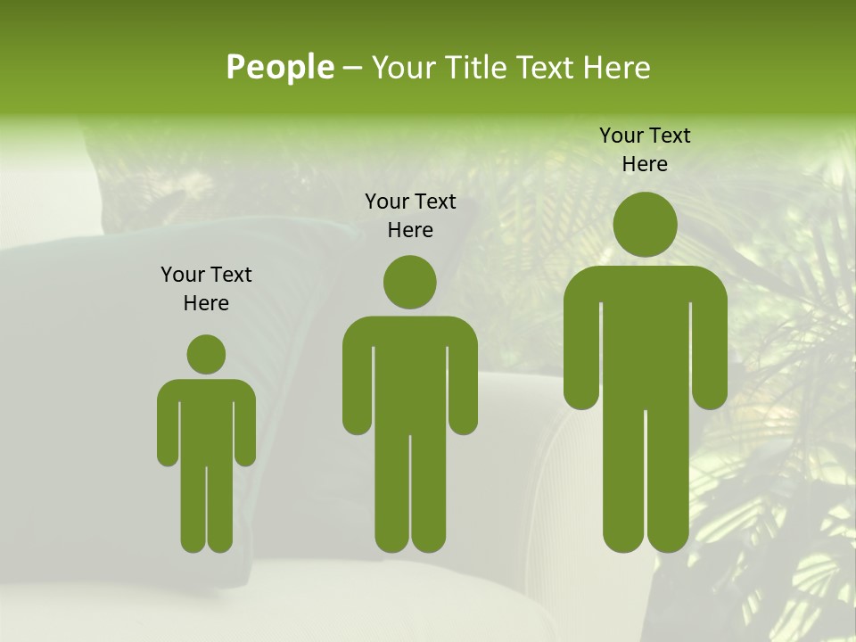 Garden Settee. Shot In Soft Focus For Dreamy Effect. PowerPoint Template