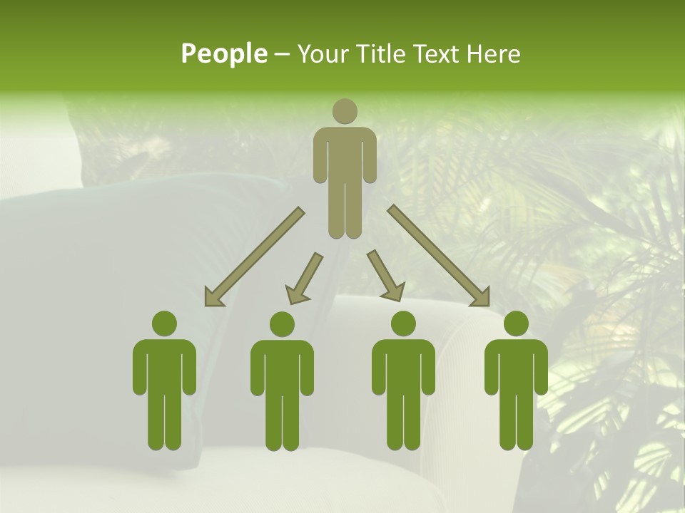 Garden Settee. Shot In Soft Focus For Dreamy Effect. PowerPoint Template