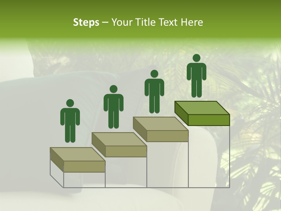 Garden Settee. Shot In Soft Focus For Dreamy Effect. PowerPoint Template