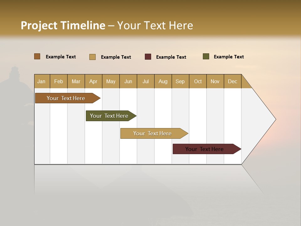 Sunset At Tanah Lot Temple, Bali, Indonesia PowerPoint Template