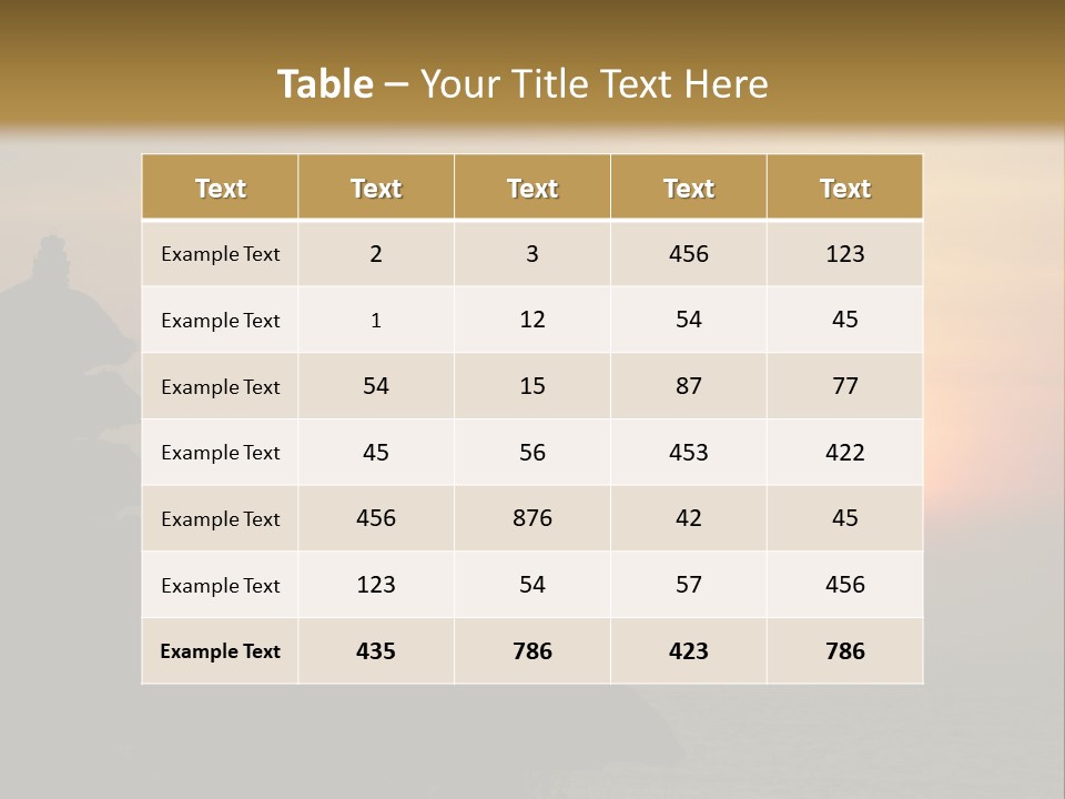 Sunset At Tanah Lot Temple, Bali, Indonesia PowerPoint Template