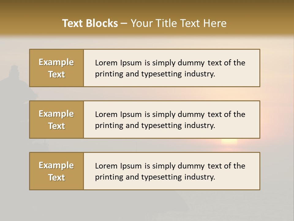 Sunset At Tanah Lot Temple, Bali, Indonesia PowerPoint Template