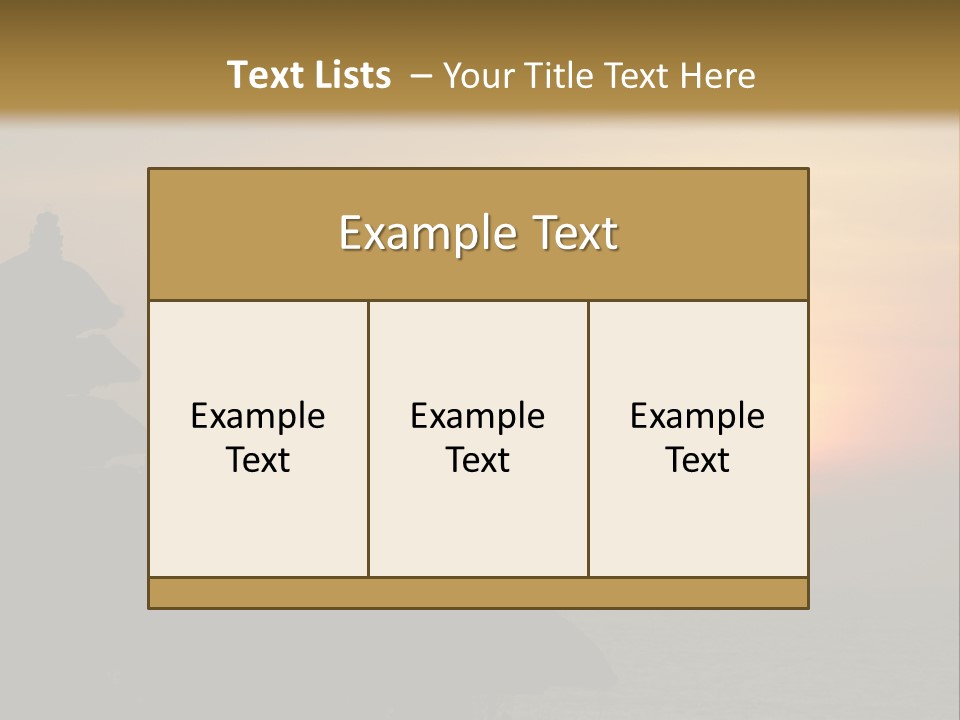 Sunset At Tanah Lot Temple, Bali, Indonesia PowerPoint Template