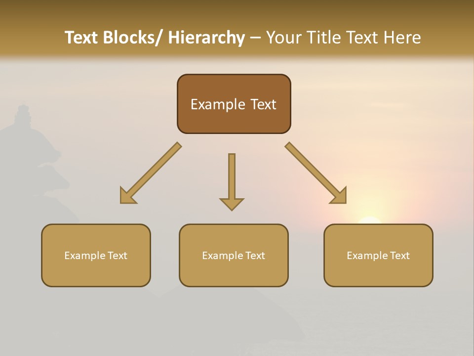 Sunset At Tanah Lot Temple, Bali, Indonesia PowerPoint Template