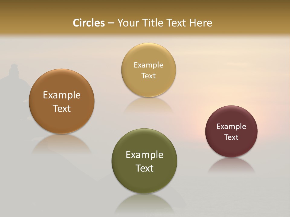 Sunset At Tanah Lot Temple, Bali, Indonesia PowerPoint Template