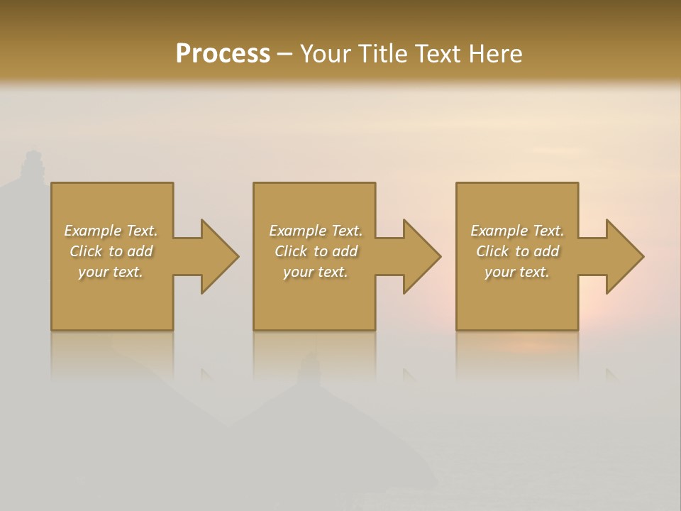 Sunset At Tanah Lot Temple, Bali, Indonesia PowerPoint Template